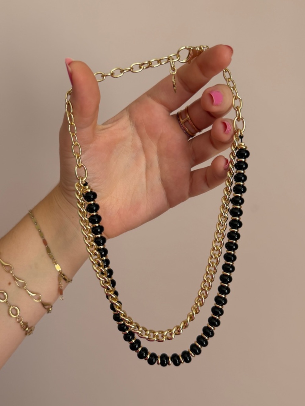 Kendra Scott Rebecca Multi-Strand Necklace - gold & black